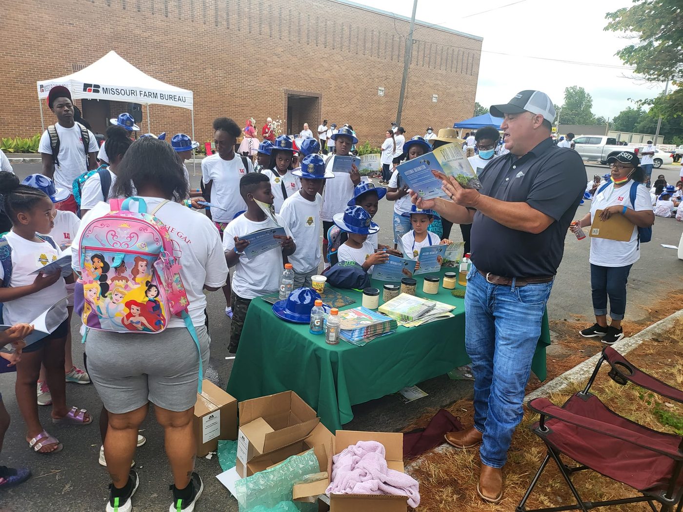 Youth at the Missouri Farm Bureau education event